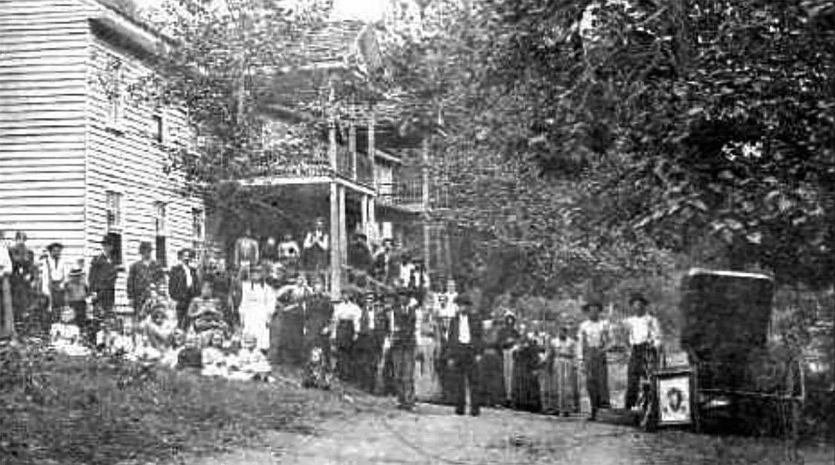 Gathering at a Hotel in White Oak Flats - Now Known as Gatlinburg